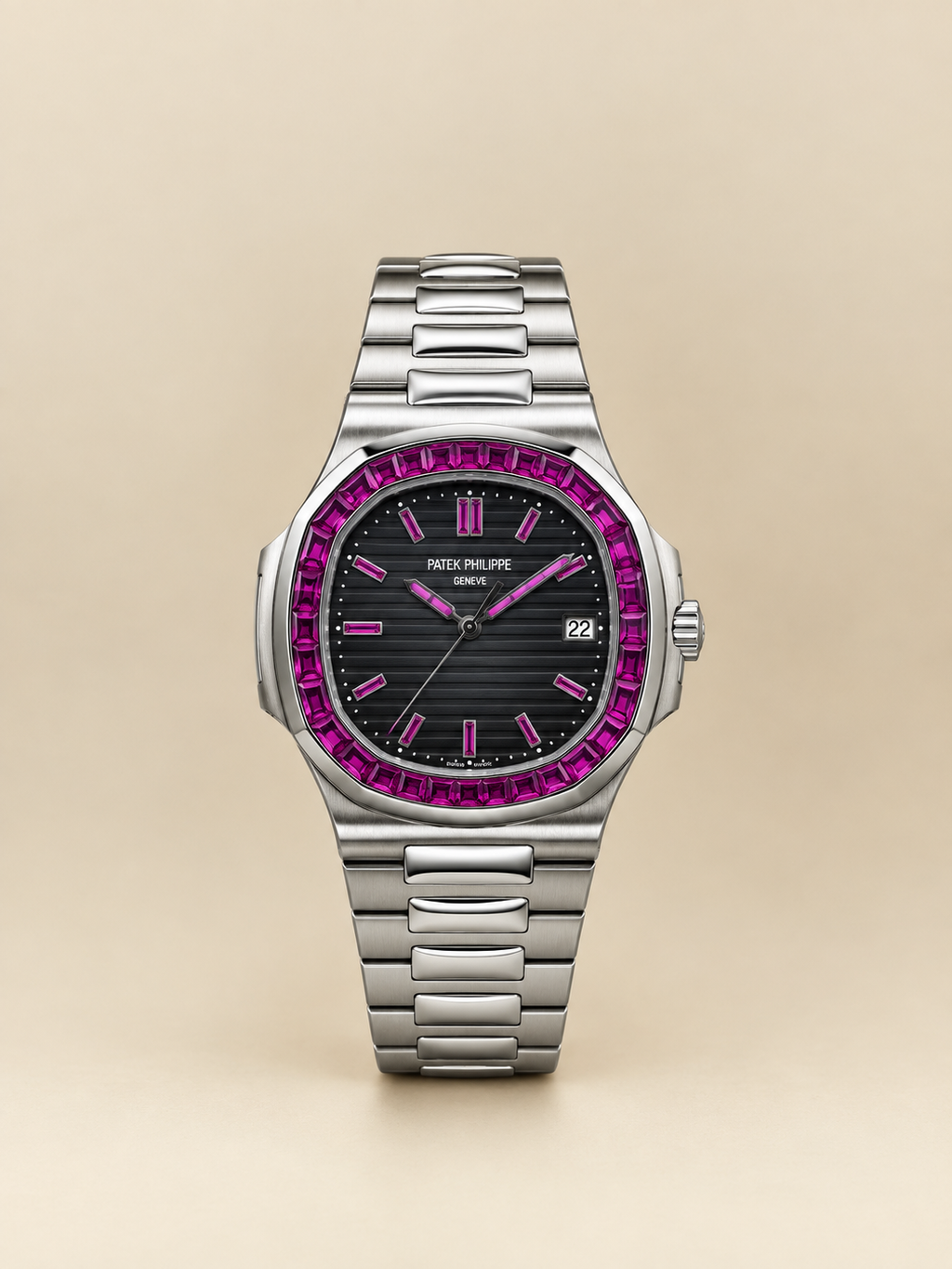 Patek Philippe Nautilus Ruby Stone.
