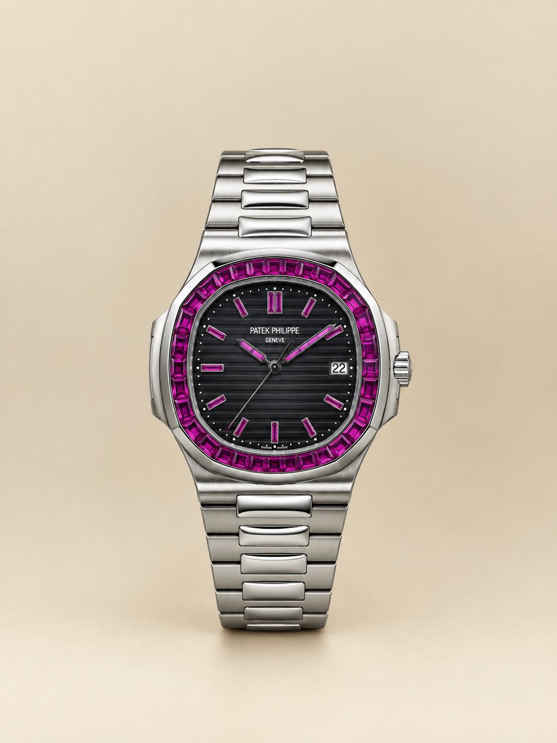 Patek Philippe Nautilus Ruby Stone.