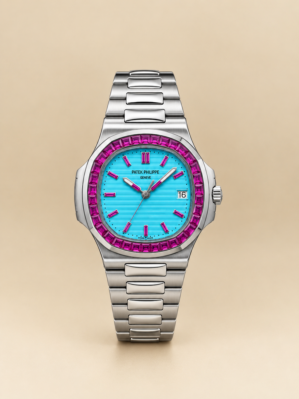 Patek Philippe Nautilus Ruby Stone.