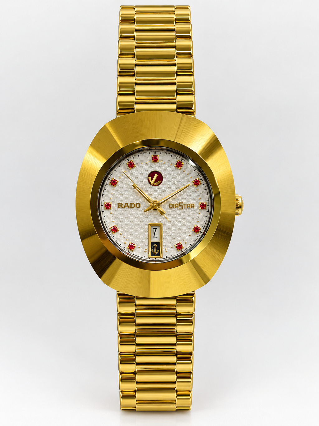 Rado Diastar White Motif Red.