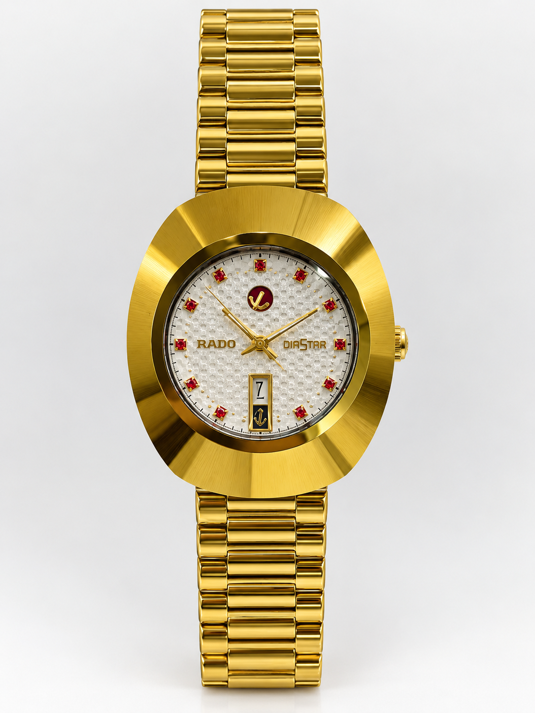 Rado Diastar White Motif Red.