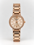 Guess Melody Ladies Dress Watch( Rose Gold Dial)