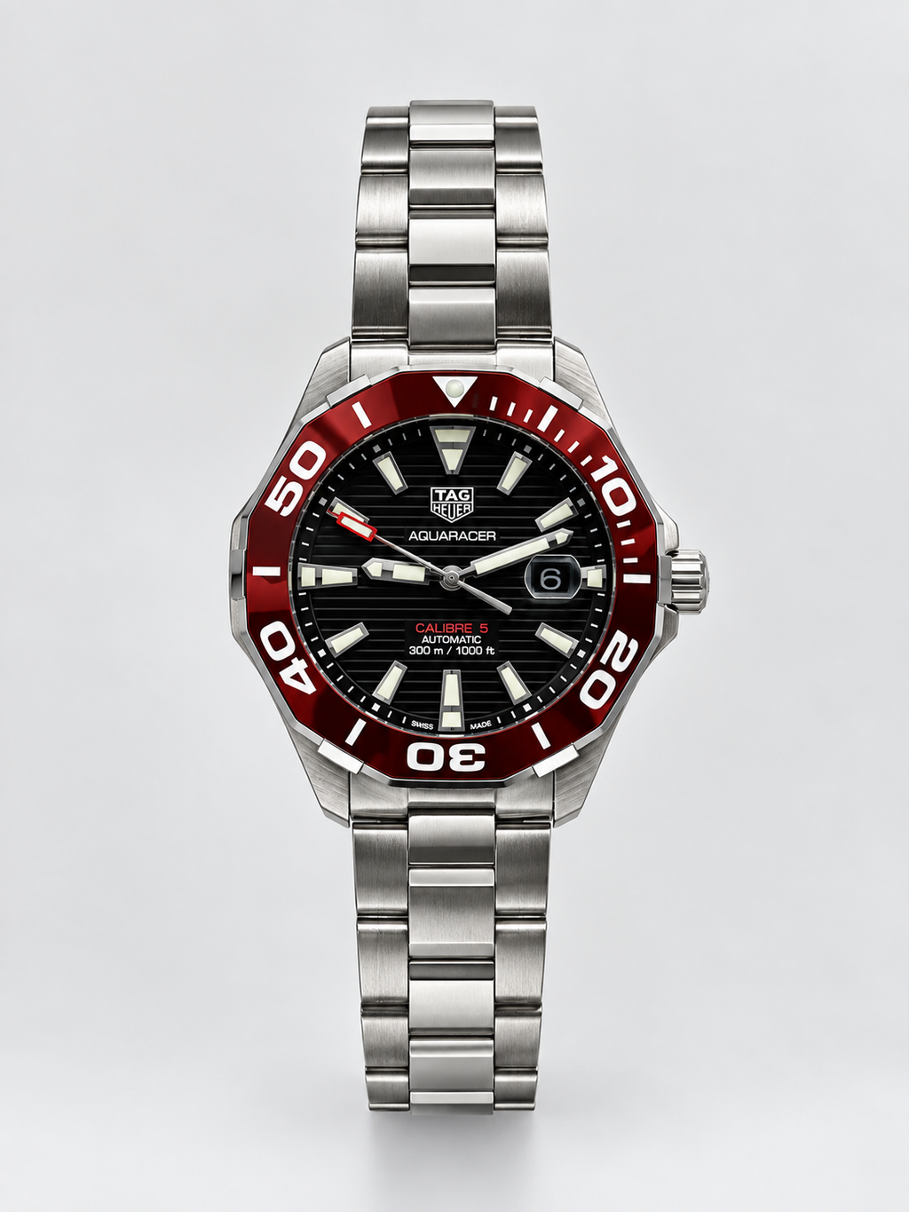 Tag Heuer AquaRacer Calibre 5 Automatic ( Red Bezel) Limited Edition.
