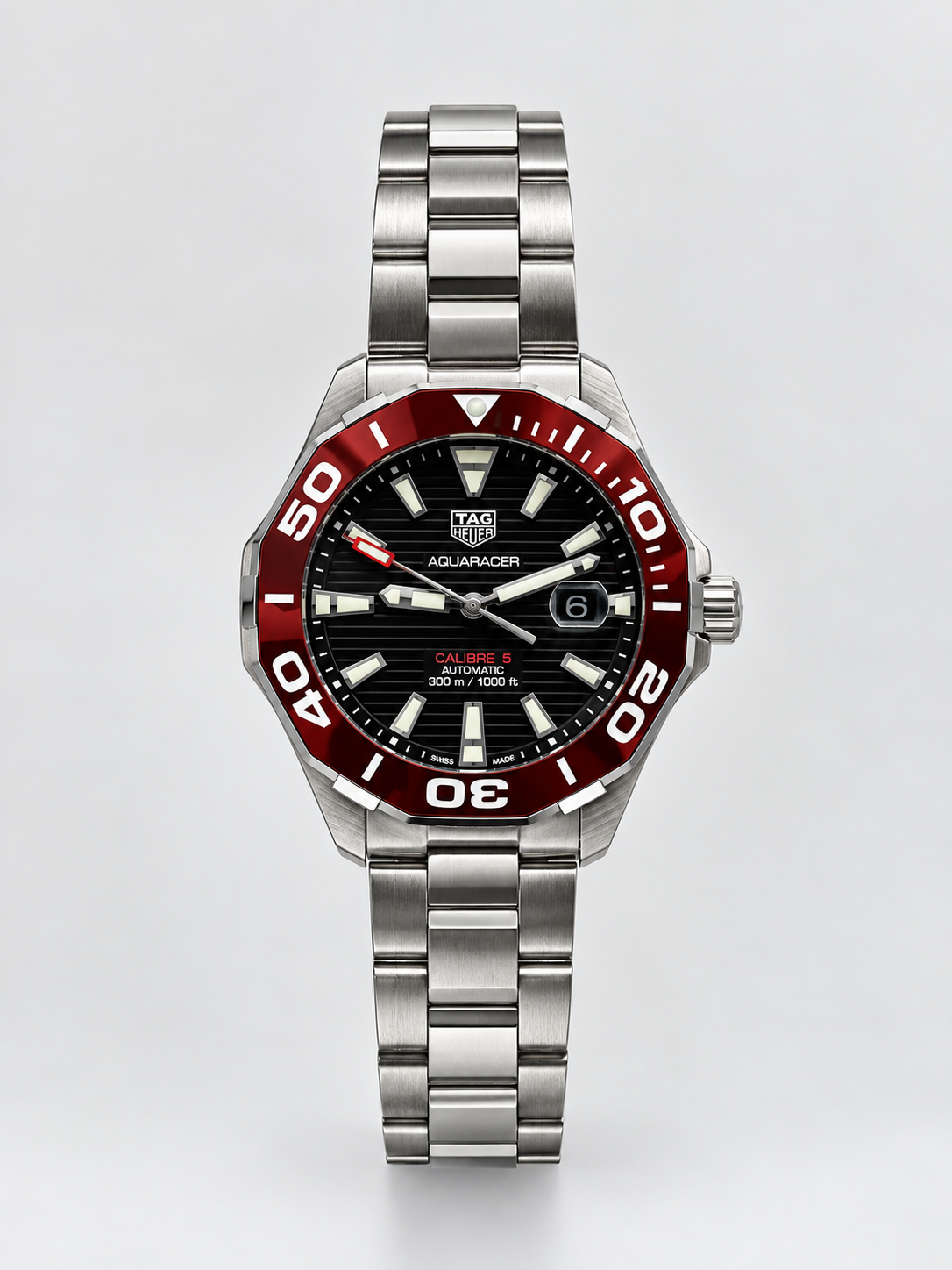 Tag Heuer AquaRacer Calibre 5 Automatic ( Red Bezel) Limited Edition.