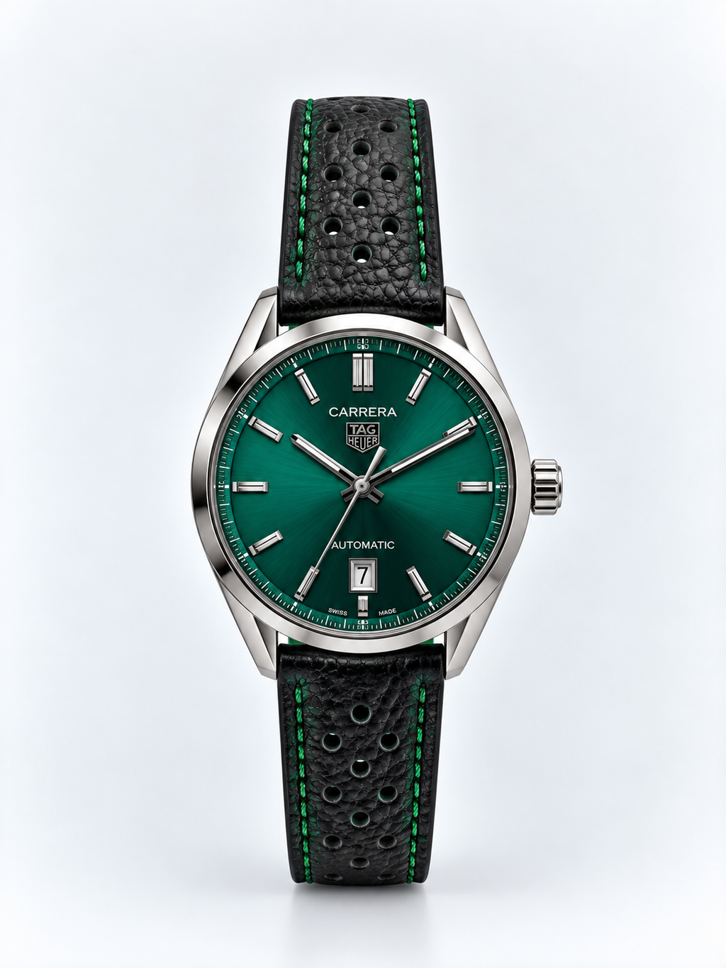 Tag Heuer Carrera Date Just( Leather Strap )