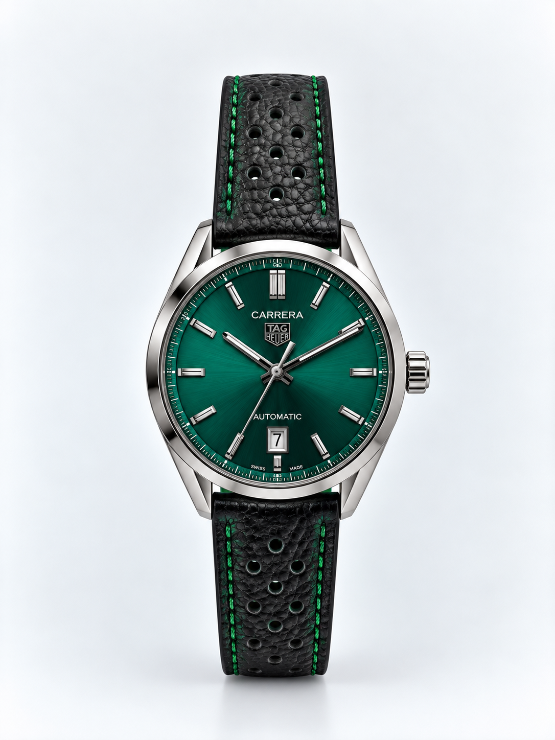 Tag Heuer Carrera Date Just( Leather Strap )