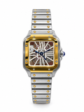 Cartier Santos Skeleton Rose Gold Dial