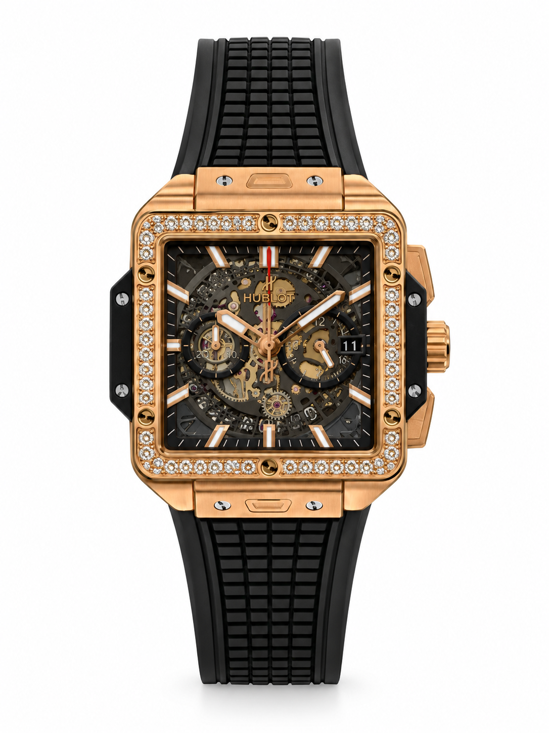 Hublot Square Bang Unico King Gold Diamonds