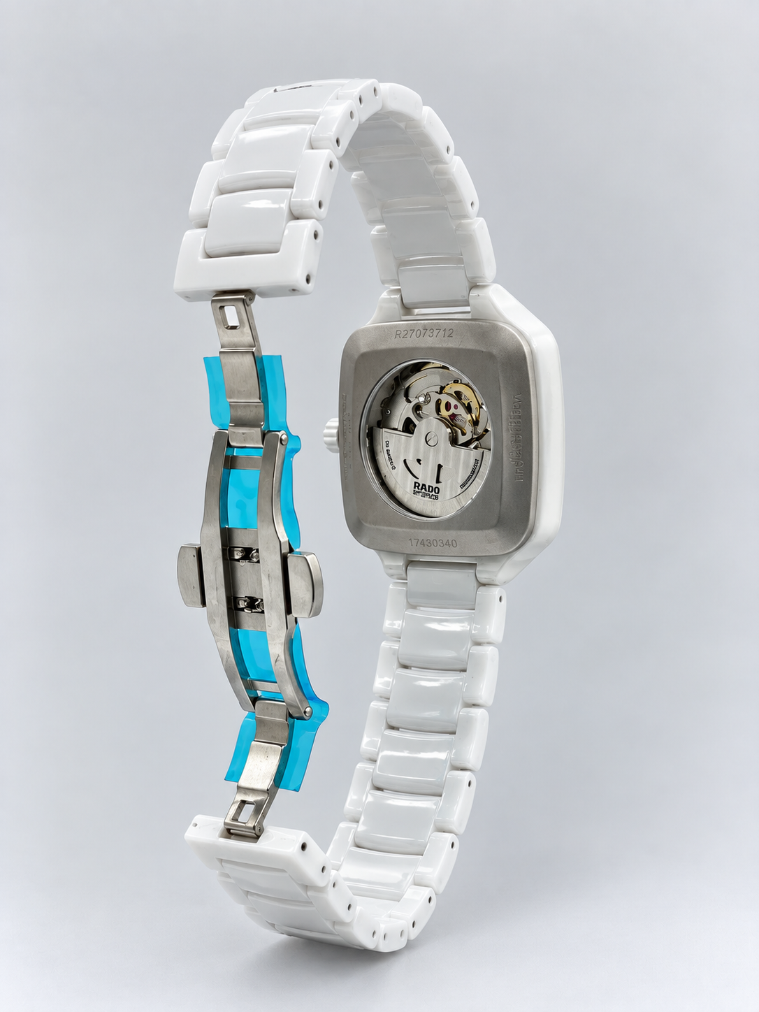 Rado True Square Automatic Open Heart ( White Dial )