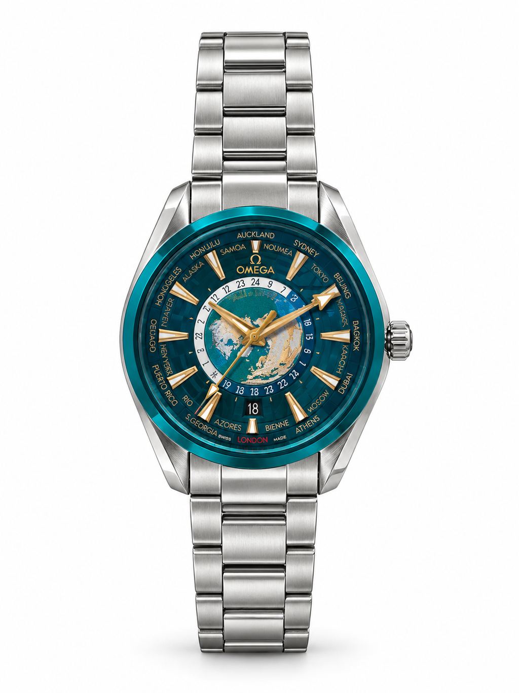 Omega Sea Master Aqua Terra GMT World Timer