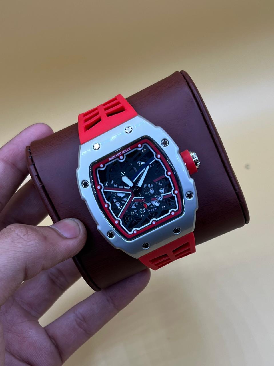 Men watch Richard Mille