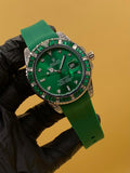 Men Rolex Manual Sumbariner Date With RUBY STONE