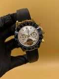 Men Rolex Watch Semi Auto Manual Rubber Strap