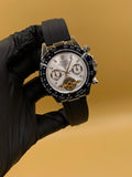 Men Rolex Watch Semi Auto Rubber Strap