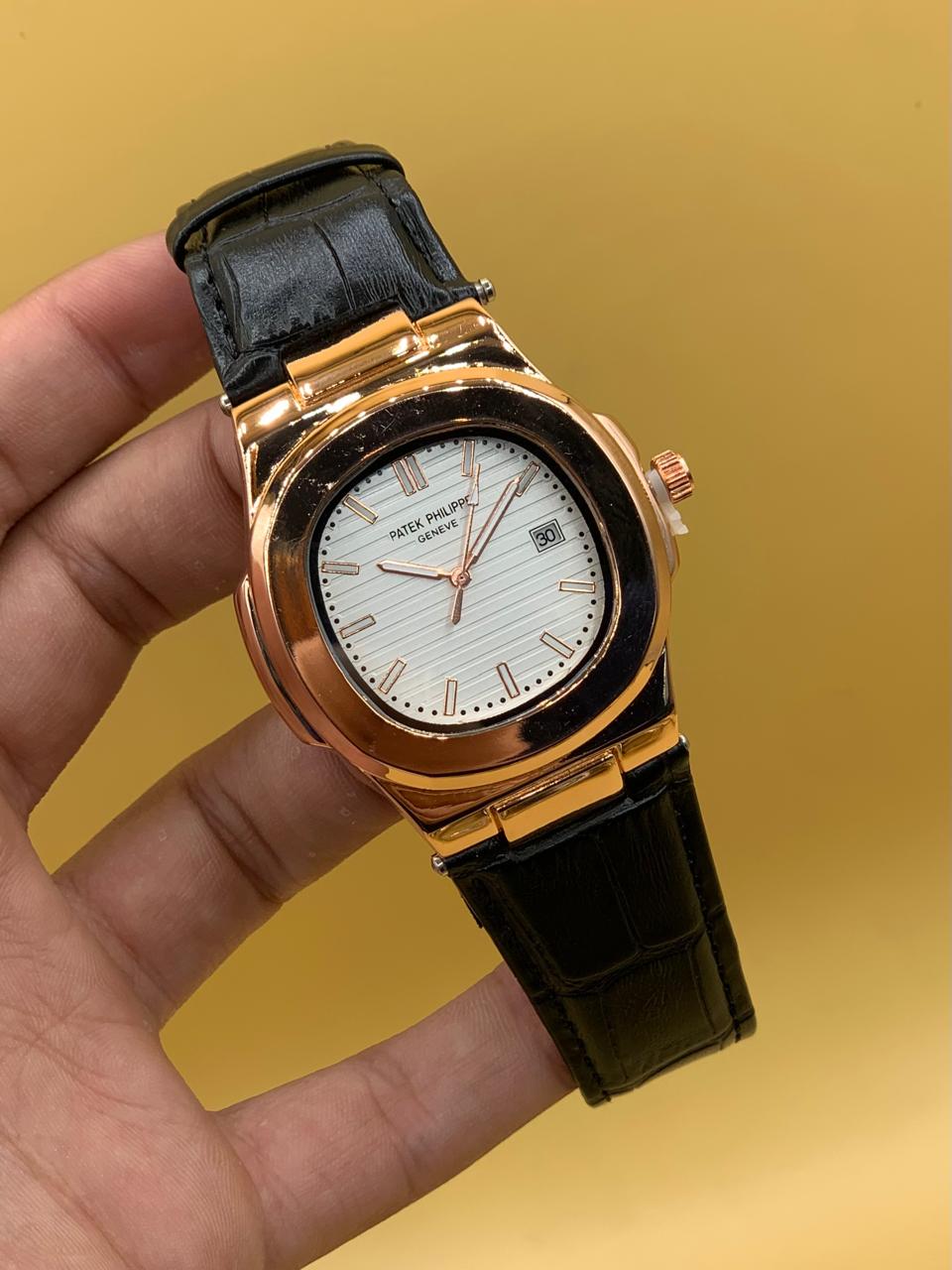 Men Watch Patek Phillipe Strap Manual