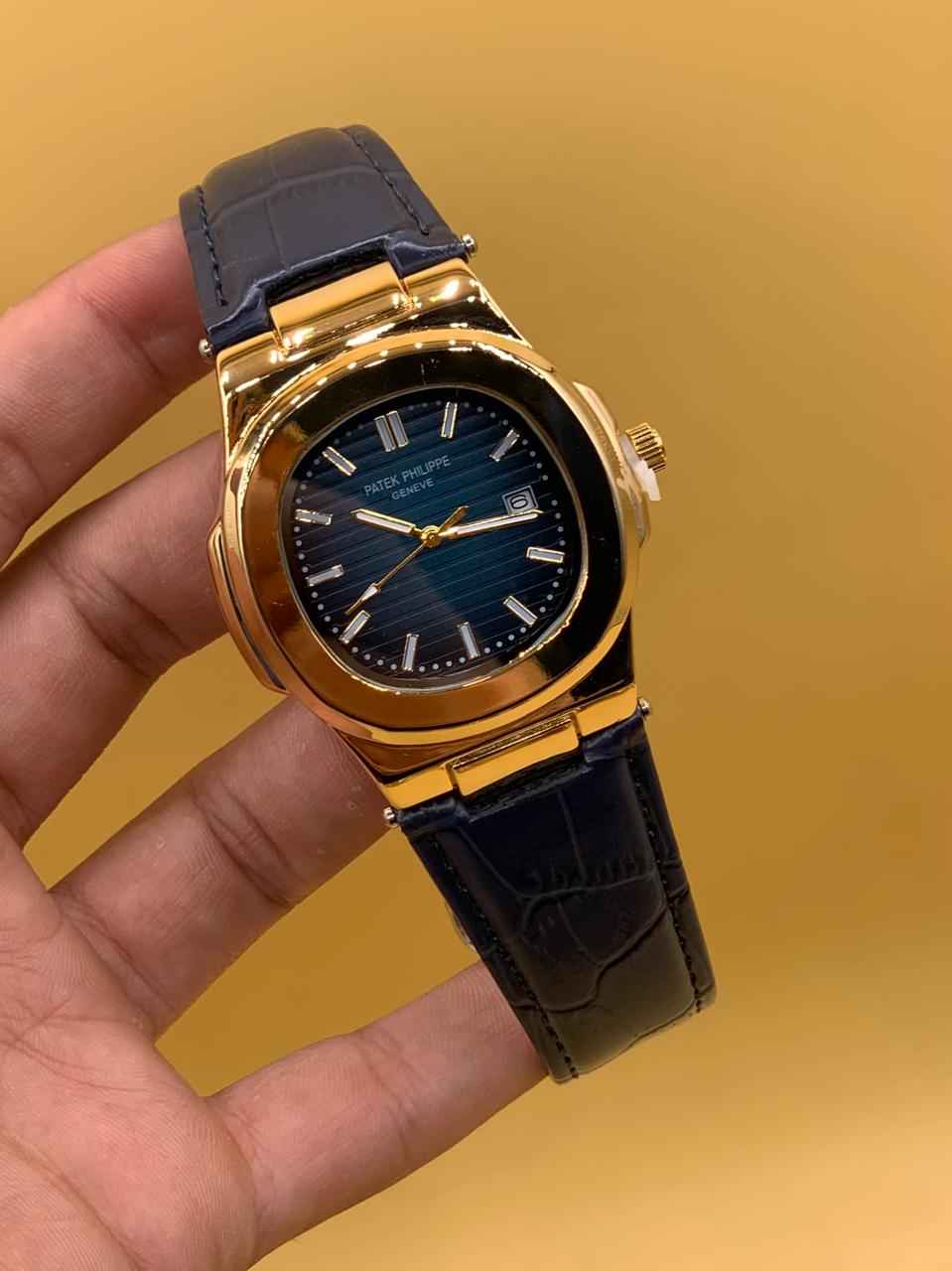Men Watch Patek Phillipe Strap Manual
