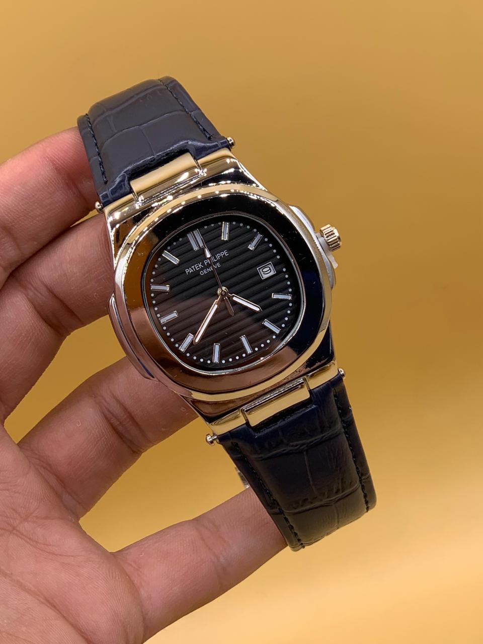 Men Watch Patek Phillipe Strap Manual