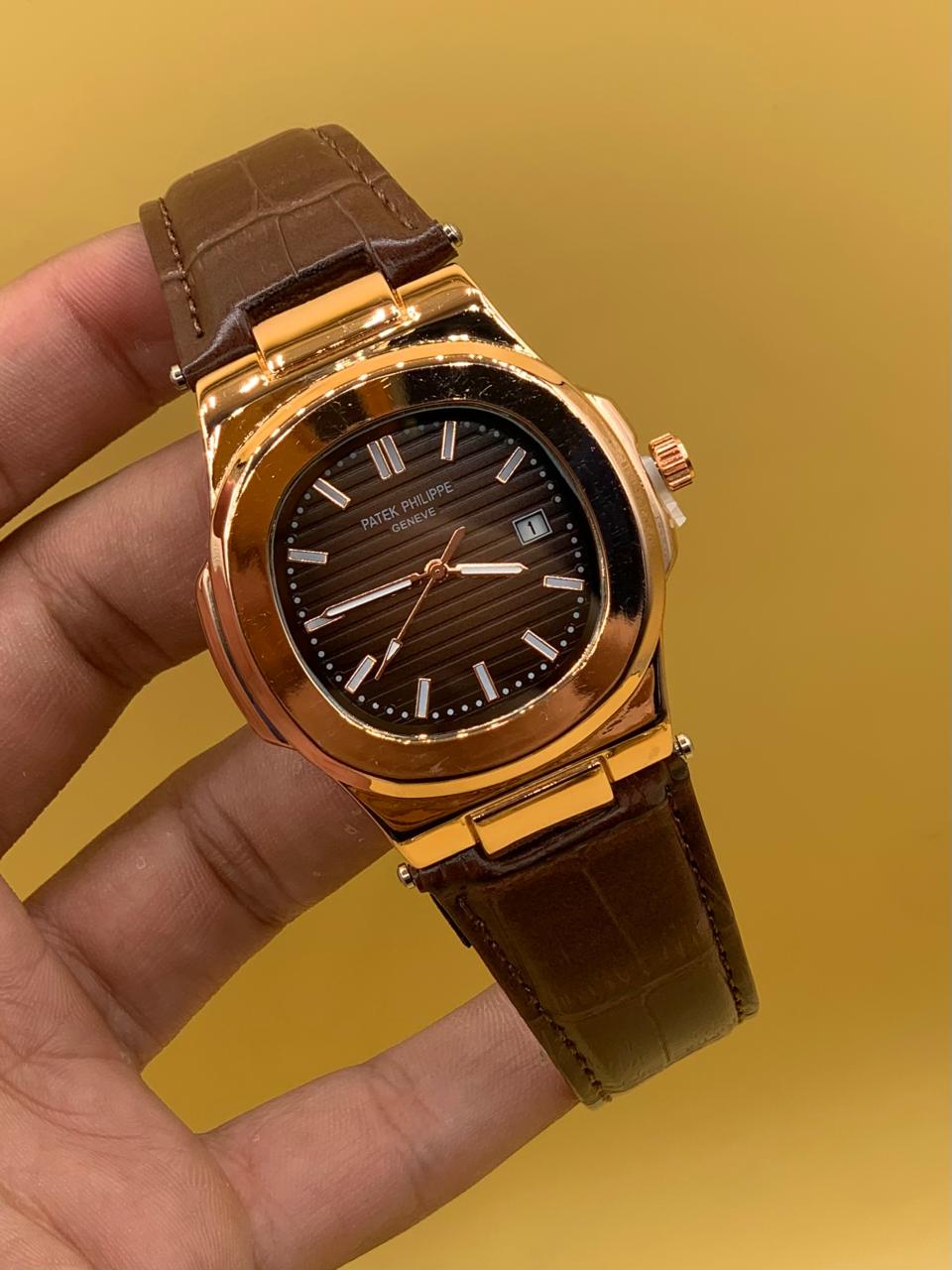 Men Watch Patek Phillipe Strap Manual