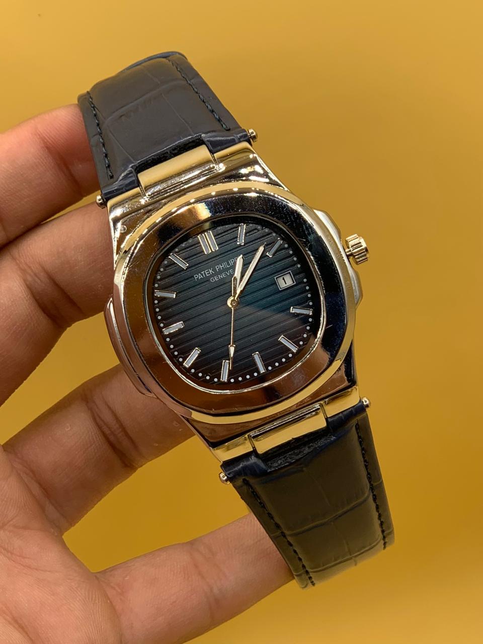 Men Watch Patek Phillipe strap Manual