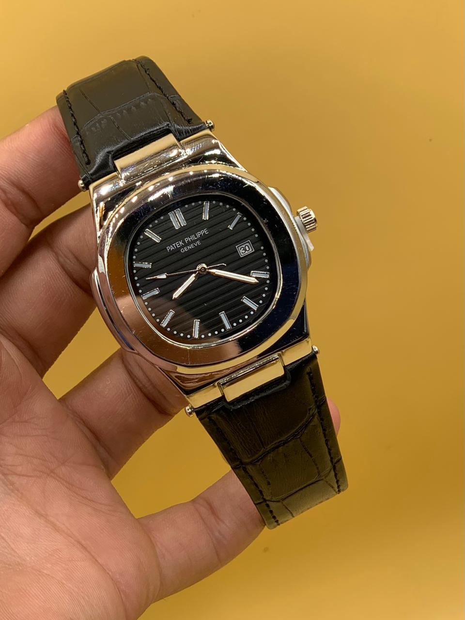 Men Watch Patek Phillipe Strap Manual