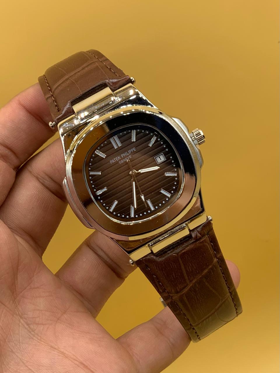 Men Watch Patek Phillipe Strap Manual