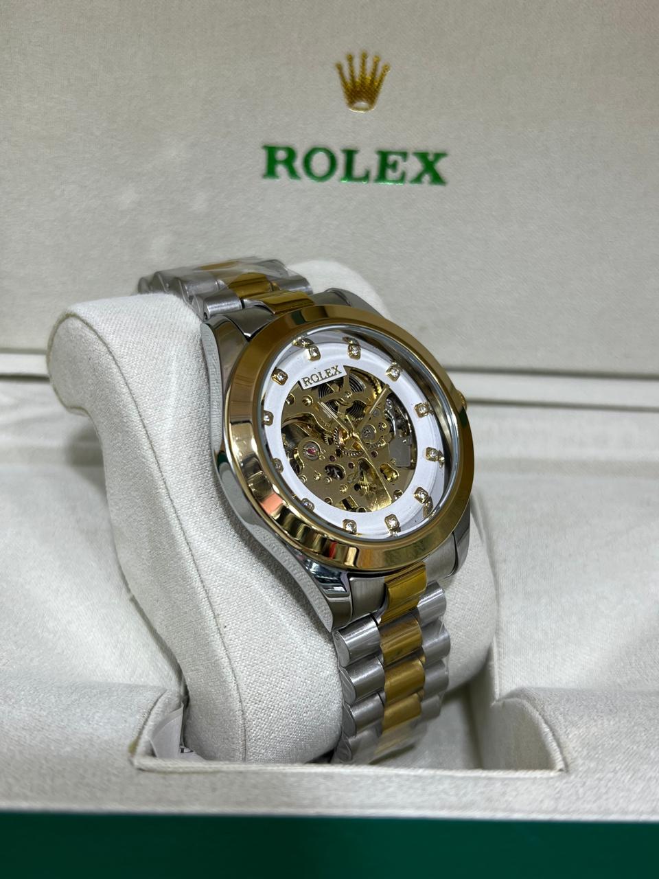 Men Automatic Rolex Skeleton Dial