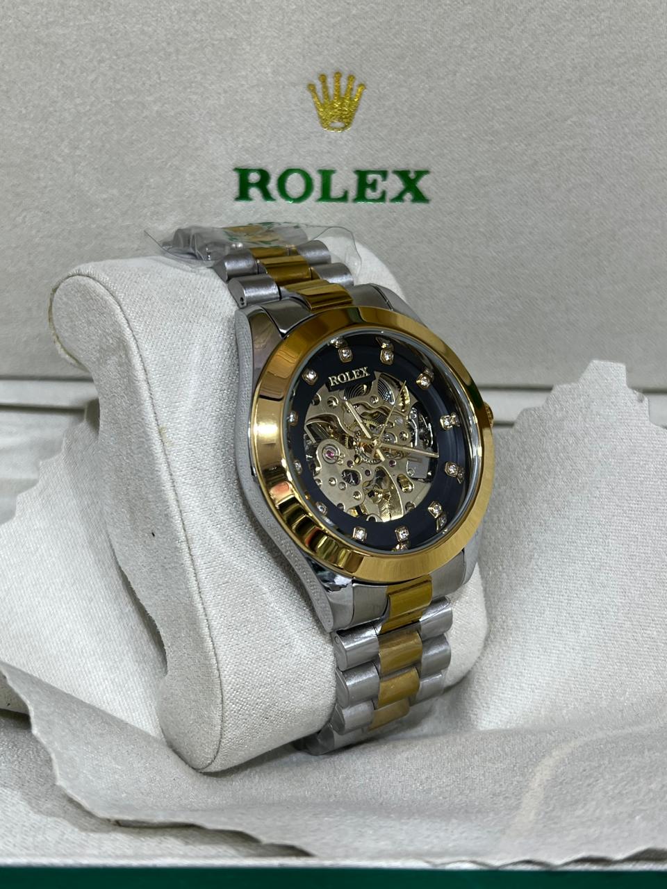 Men Automatic Rolex Skeleton Dial