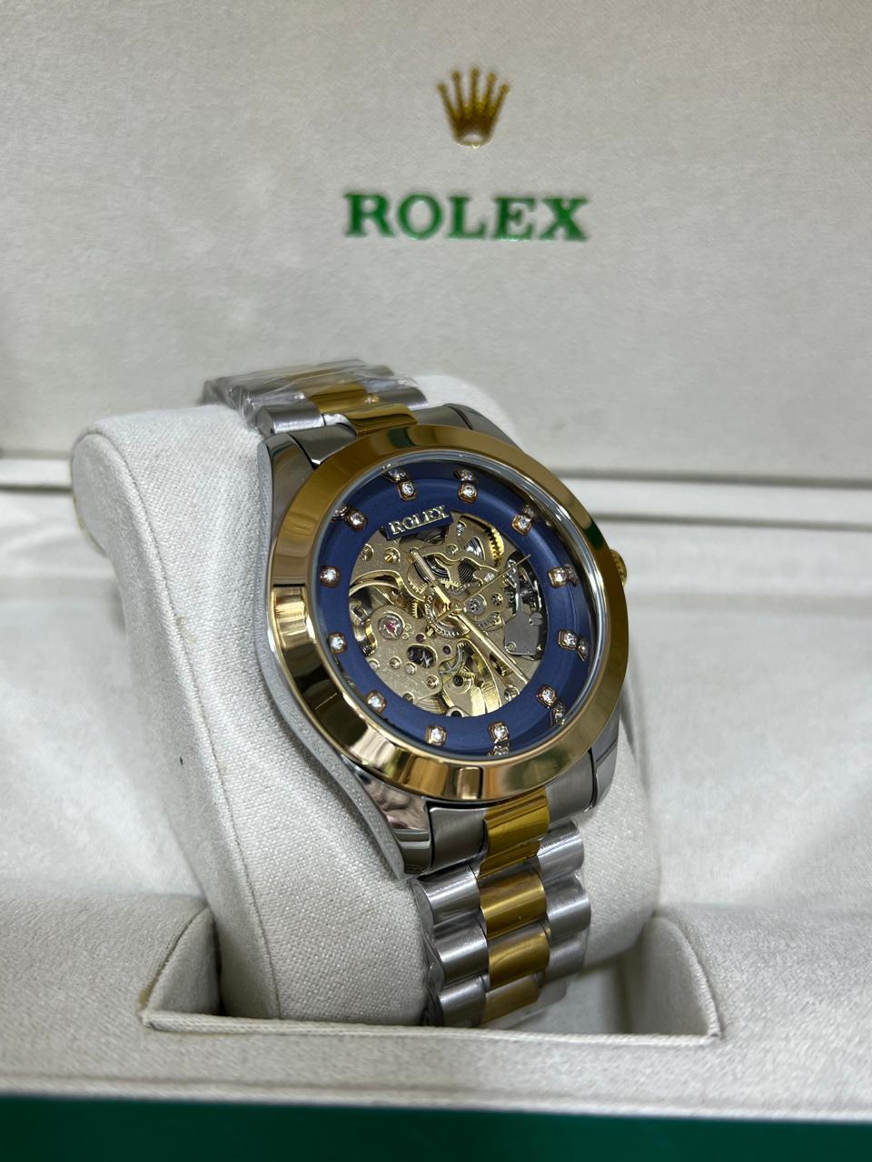 Men Automatic Rolex Skeleton Dial