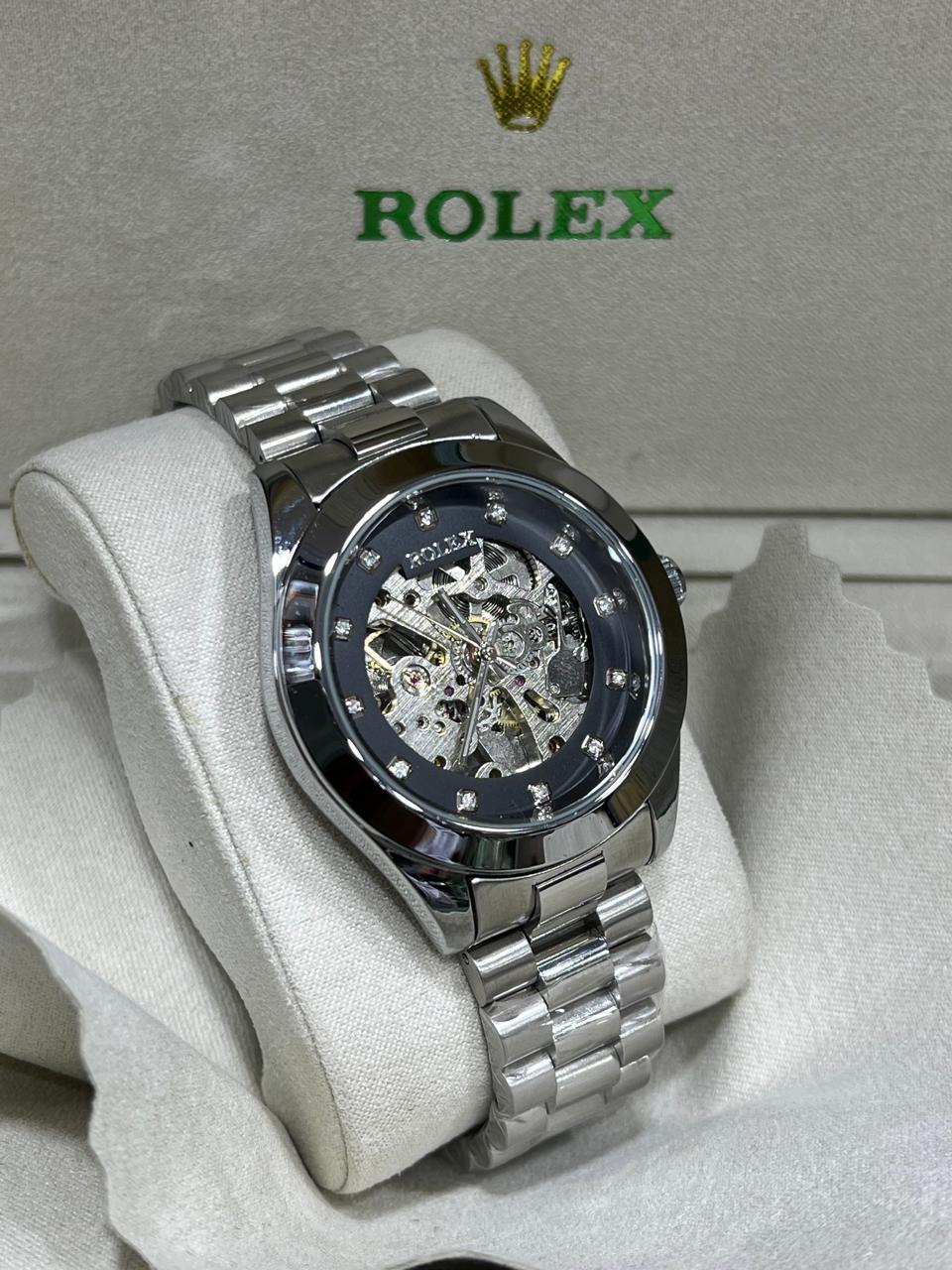 Men Automatic Rolex Skeleton Dial