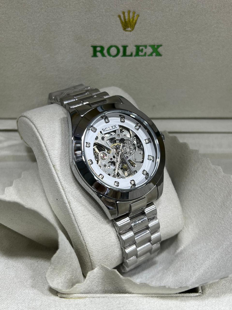 Men Automatic Rolex Skeleton Dial