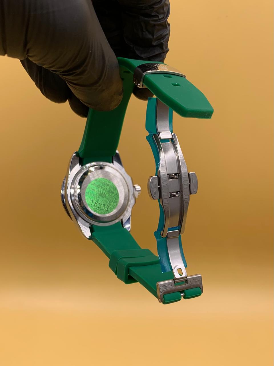 Men Rolex Manual Sumbariner Date With RUBY STONE