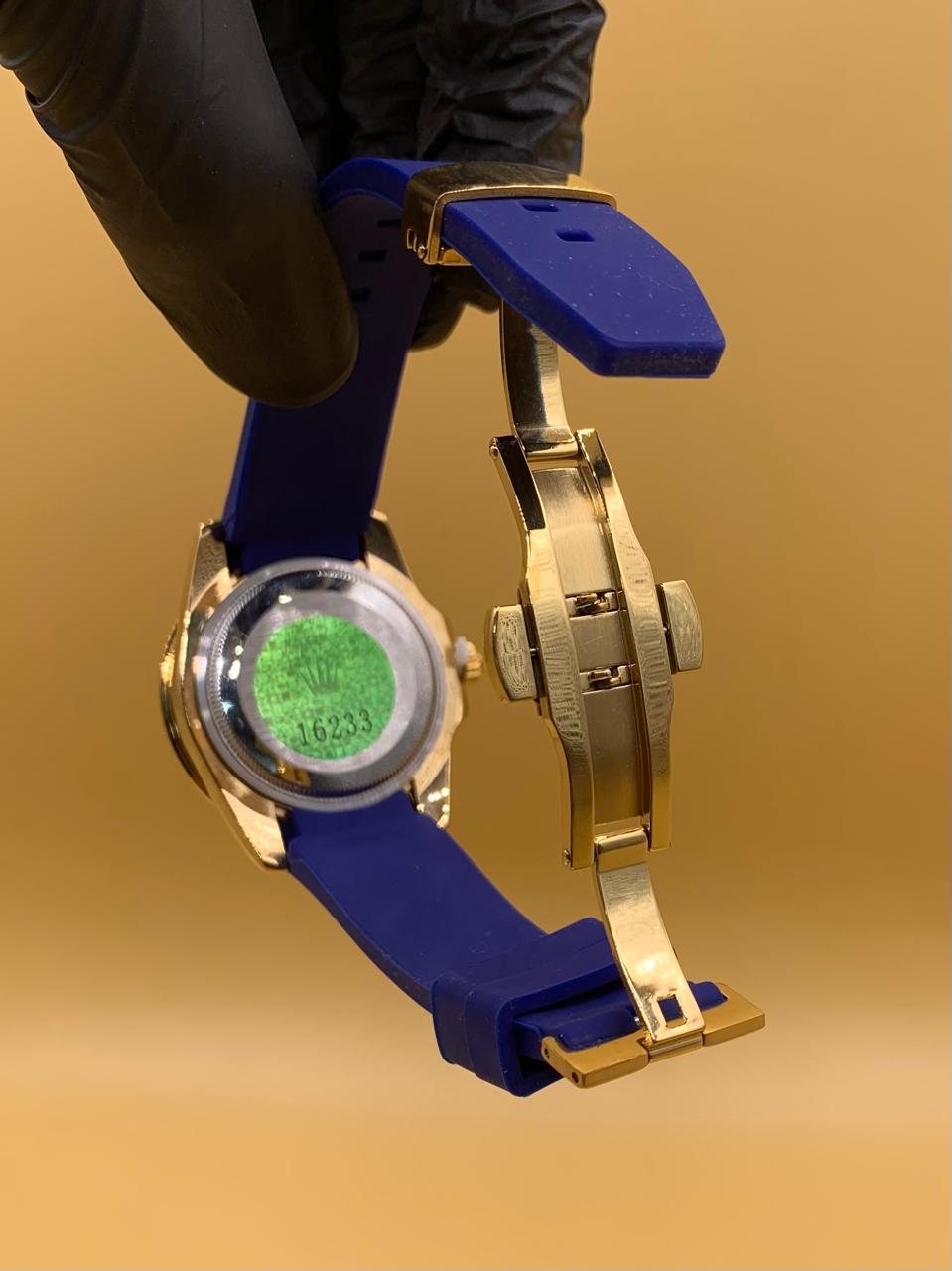 Men Rolex Manual Sumbariner Date With RUBY STONE