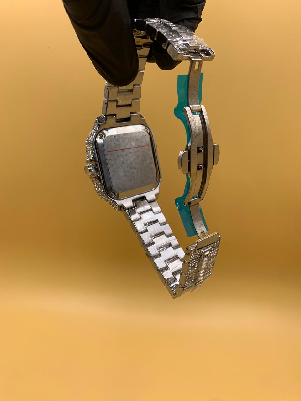 Men Cartier Manual Ice Watch