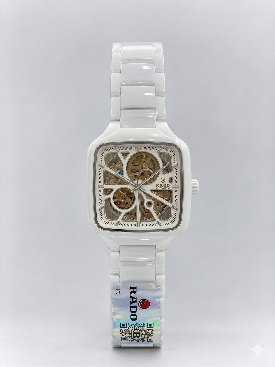 Rado True Square Automatic Open Heart ( White Dial )
